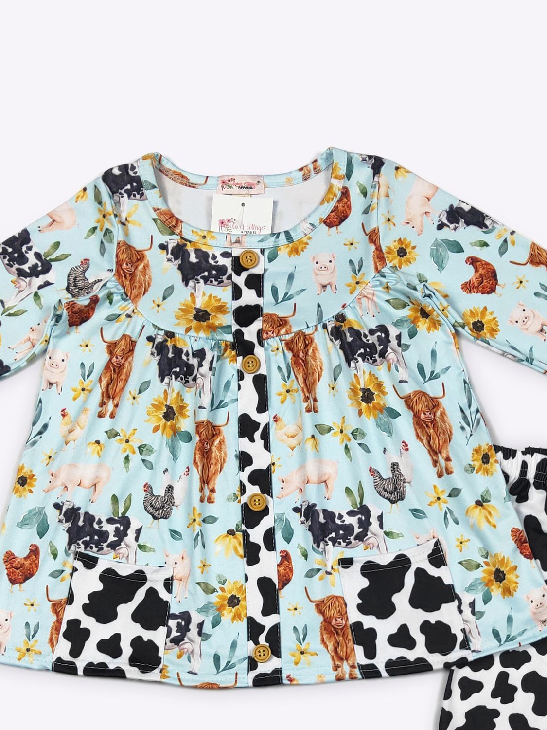 Aqua Farm Daisy Girls Set 2T