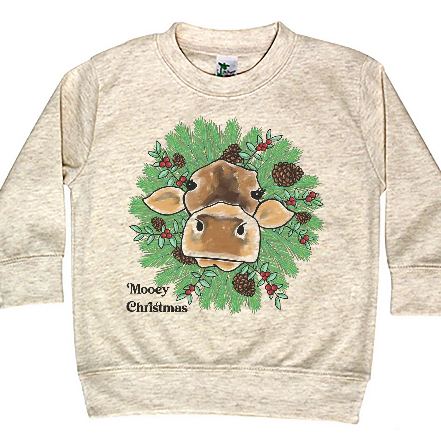 Mooey Christmas Cow Country Western Christmas 2024 Clothing: 3T