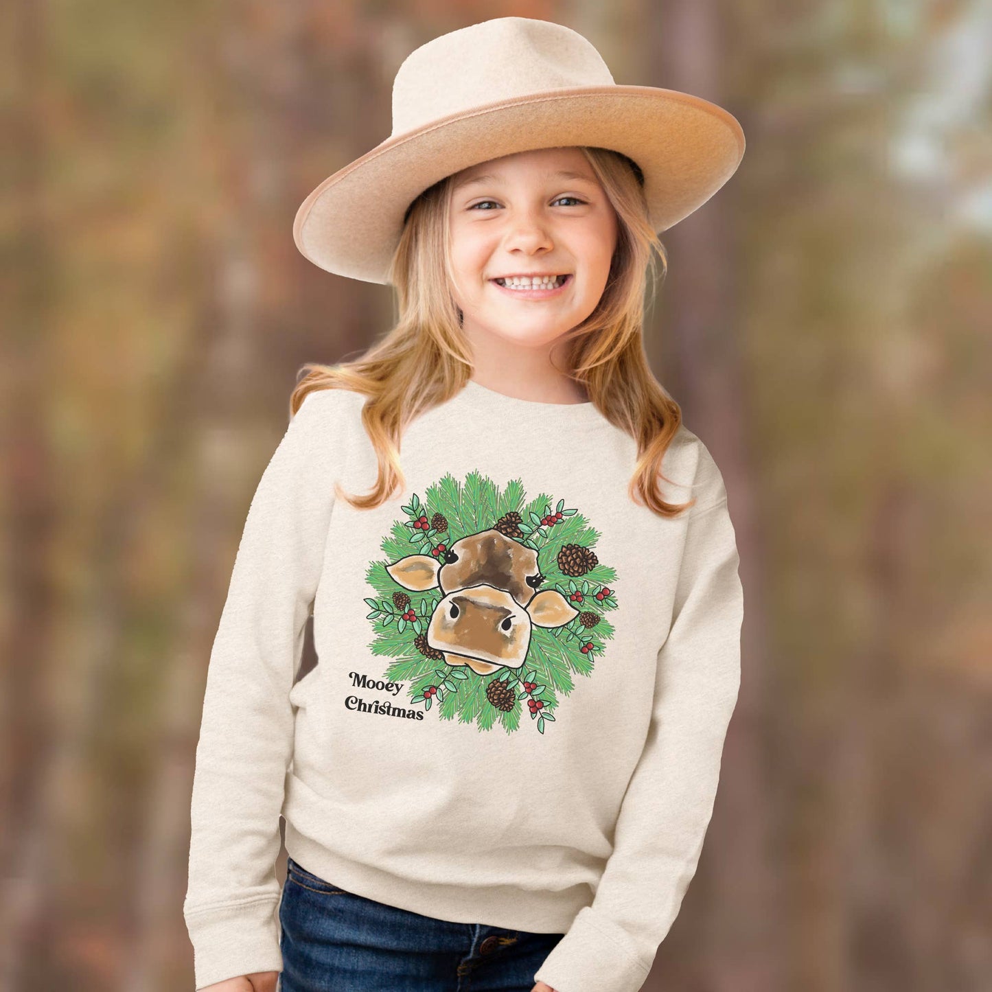 Mooey Christmas Cow Country Western Christmas 2024 Clothing: 3T